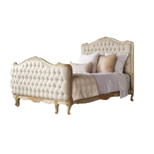 Lit doux lit king size meubles avec tissu pour hôtel villa chambre appartement au meilleur prix de l'usine directe d'Indonésie - Product Image 1