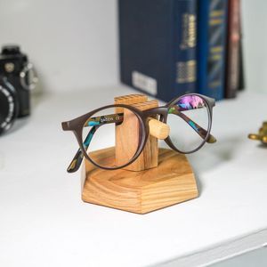 Handmade Teak Wood Carving Nautical Eyeglasses <b>Stand</b> & Sunglasses Holder Home Office <b>Desk</b> Display - Product Image 1