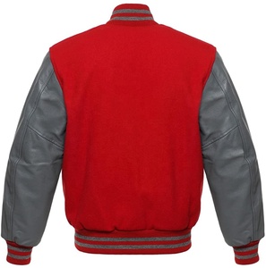 Top OEM personalizado de cuero de manga larga bordado transpirable mejor producto único CollegeBaseballjacket para los hombres - Product Image 4