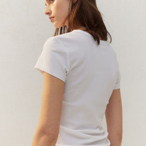 Venta al por mayor de alta calidad 100% algodón personalizado mujeres camiseta de impresión de su marca camiseta hombres gráfico camisetas de las mujeres de gran tamaño - Product Image 3