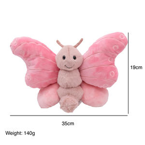 2025 Nueva fábrica directa personalizada Beatrice mariposa peluche Animal juguetes edredón figura personaje para niños cumpleaños malla - Product Image 6