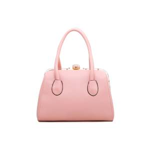 Luxury for <b>Pink</b> Crocodile Skin Clutch Handbag P35824 Double Handle PU Leather with Chain Decoration for Casual and <b>Party</b> Wear - Product Image 1