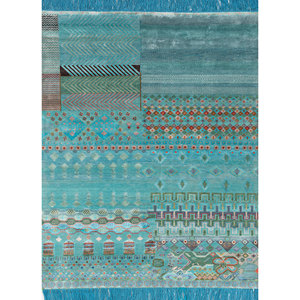 Patrón Geométrico 'Yaadon Ka Pinjara' para Uso Doméstico - Product Image 1