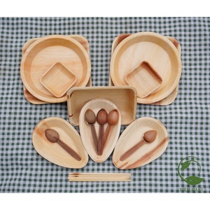 Meilleur prix bols jetables en feuille de palmier Areca vietnamienne vaisselle décorative pour déjeuner Camping en plein air Mme Amelia + 84855014447 - Product Image 3