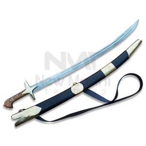POIGNÉE EN BOIS D'OLIVE FAIT MAIN EN ACIER À HAUTE TENEUR EN CARBONE ÉPÉE TATAR UKRAINIEN NMT-2543 - Product Image 1