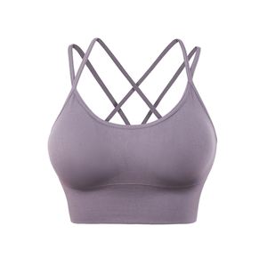 Soutien-gorge d'entraînement OEM avec logo personnalisé Soutien-gorge de sport pour femme Fitness 2023 Nouvel ensemble de yoga Soutien-gorge de sport sexy pour femmes Vêtements de yoga pour la salle de sport - Product Image 2