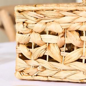 Water Hyacinth Indoor Storage Kitchen Cutlery Caddy <b>Basket</b> Handmade Storage <b>Basket</b> Wholesale eco-friendly Made in Vietnam - Product Image 6