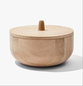 Olla de madera de mango con tapa para cocina, hotel, restaurante, personalizar la cazuela cálida de madera para servir - Product Image 5