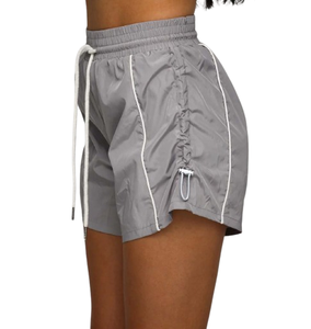 Ensemble de survêtement court coupe-vent personnalisé avec logo, ensemble vintage pour femmes en deux pièces, veste coupe-vent patchwork, streetwear - Product Image 4