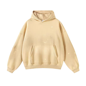 2025 Sudadera con capucha desgastada para hombre Sun Faded Ink Splatter estampado gráfico ropa de calle 100% algodón invierno Sun Faded 100% algodón invierno - Product Image 3