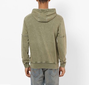 Personnalisé imprimé léger 100% coton hommes sweats à capuche doux confortable solide motif hiver travail tenue décontractée bas quantité minimale de commande vente! - Product Image 3
