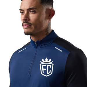 เสื้อออกกำลังกายผู้ชายแบบซิป 1/4 รุ่น Men Advance น้ำหนักเบา ระบายอากาศได้ดี เหมาะสำหรับการออกกำลังกายในยิม วิ่ง และฟิตเนส - Product Image 3