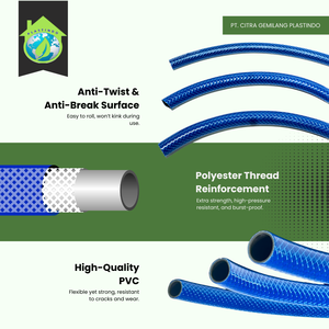 PVC Premium Blue Thread Reinforced Flexible <b>Water</b> <b>Hose</b> 5/8 Inch 50 <b>Meters</b> <b>Best</b> Quality Durable for Heavy Use Long Lasting <b>Garden</b> - Product Image 5