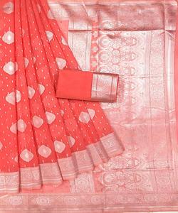 Nouveau dernier festival porter coton soie imprimé saree avec chemisier pièce femmes indiennes portent sari meilleur prix en gros surat apparelgarment - Product Image 3