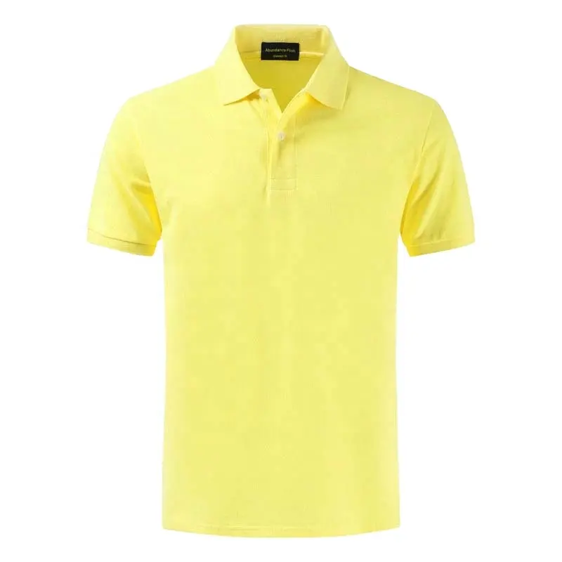 Ottimo settembre personalizzato il tuo logo uomo Slim fit tinta unita pianura sport elastico asciutto Golf magliette Polo