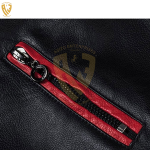 Chaqueta de cuero personalizada de alta calidad para hombre de Pakistán Chaquetas de cuero de moto de tela de lona más populares para hombres - Product Image 5