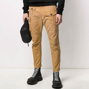 Pantalon cargo en tissu résistant, coupe confortable, design multi-poches, logo personnalisé pour streetwear et activités de plein air - Product Image 2