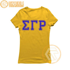 เสื้อยืด Sigma Gamma Rho สำหรับผู้หญิงเสื้อสำหรับสโมสรผ้าฝ้ายเจอร์ซีย์คุณภาพสูงระบายอากาศได้ดี - Product Image 1