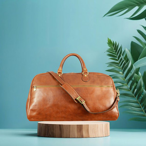 กระเป๋าเดินทางขนาดเล็กหนัง PU หนังแท้แบบมีซิปปิดสำหรับเล่นกีฬาและแฟชั่น - Product Image 6