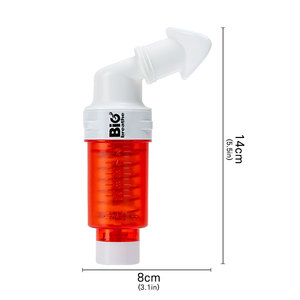เครื่องฝึกหายใจ Big Breathe IMT ถังออกซิเจนสีแดง อุปกรณ์บริหารปอดเพิ่มความแข็งแรงของการหายใจ สำหรับการว่ายน้ำ ดำน้ำ และฟิตเนส - Product Image 2