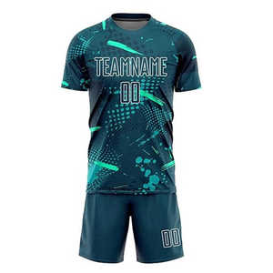 Migliori uniformi da calcio di tendenza <span class=keywords><strong>per</strong></span> <span class=keywords><strong>tutti</strong></span>, set da calcio Color gradiente completamente personalizzati, abbigliamento da calcio di produzione sfusa dal Pakistan - Product Image 3