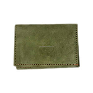 Handmade Genuine Leather <b>Card</b> <b>Holder</b> With Burnished Edges Slim <b>Wallet</b> Organizer Durable For Professionals HLC-0125 - Product Image 6