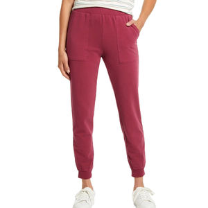 Pantalon femme jambe droite pantalon de survêtement tissu bonne qualité teint en rouge Offre Spéciale coton polaire couleur bloc pantalon pantalon de survêtement femme - Product Image 1