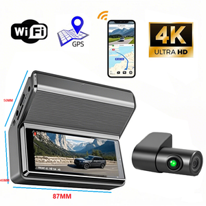 Hệ thống camera hành trình Melia 3.16 inch IPS hai kênh 4K+1K, camera lùi, tầm nhìn ban đêm, kết nối WiFi, ghi hình kép - Product Image 1
