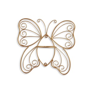 Magnifique plante suspendue en forme de papillon doré pour le salon, le balcon et la décoration d'entrée avec un attrait artistique en provenance d'Inde - Product Image 5