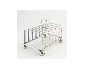 Luxury Stainless Steel Metal Toaster Rack Modern Style Standing Type for Home Hotel-Tabletop Serving & <b>Toast</b> Rack Storage <b>Holder</b> - Product Image 4