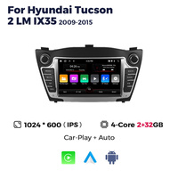 Autoradio multimédia Android MEKEDE avec GPS et Car-play pour Hyundai Tucson 2LM IX35 2009-2015 (7 pouces)