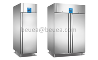 Guangzhou usine industrie GN2/1 double porte solide refroidisseur vertical pour restaurant