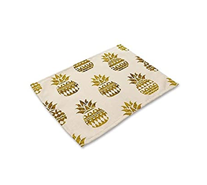 ใหม่แฟชั่นยอดนิยมการออกแบบผ้าลินินชากาแฟหมีปกจานรองแก้วงานแต่งงาน placemat การออกแบบที่กําหนดเอง - Product Image 4