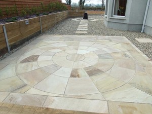 Paquetes de Baldosas de Arenisca Color Menta para Patio, Revestimiento Exterior Beige con Acabado Pulido, Cortado a Medida para Terrazas de Jardín - Product Image 2