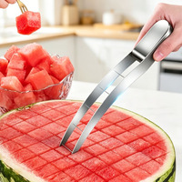 Handmatige watermeloensnijder van 304 roestvrij staal met eenvoudig te reinigen functie voor fruit & groente keukengerei