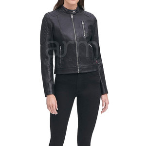 Custom Made Design Solid Color Breathable Women <b>Winter</b> <b>Jacket</b> Streetwear Hot Sale Reasonable Price Women <b>Leather</b> <b>Jacket</b> - Product Image 5