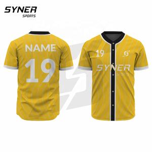 Uniforme de baseball d'équipe personnalisé, maillot de baseball sublimé avec impression intégrale, 100% polyester, unisexe, rétro, respirant, antibactérien - Product Image 6