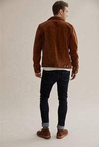 Hot Sale Leather Products Blain Brown <b>Suede</b> <b>Bomber</b> <b>Jacket</b> for <b>Men</b> Custom Leather <b>Jacket</b> Wholesale <b>Suede</b> <b>Jacket</b> for Man Custom - Product Image 4