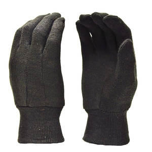 Gants de travail en jersey marron personnalisés de haute qualité à usage général sécurité industrielle et jardin - Product Image 1