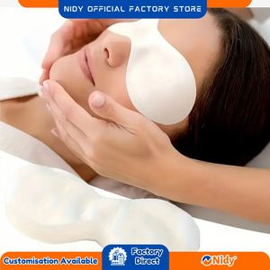 NIDY Mascarilla Desechable de Forma Ovalada para los Ojos, Fundas de Almohada PARA EL Cuidado DE LA Higiene Personal, Spa, Salón de Bienestar, Viajes, Uso de Limpieza Suave - Product Image 4