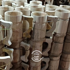 Hot Selling Wooden Beer <b>Mug</b> for Home Hotel or Office Handcrafted Wood Tankard for <b>Coffee</b> or Drinks - Product Image 5