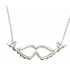 Collar de Plata de Ley 925 con Alas de Ángel Blancas para Regalo en Ocasiones Especiales - Product Image 3