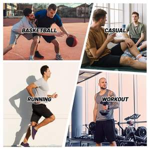 Pantalones Cortos Deportivos para Hombre, de Secado Rápido, con Bolsillos para Baloncesto, para Correr, Ropa Deportiva Informal, 100% Algodón, con Cordón Ajustable - Product Image 4