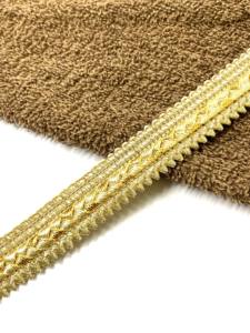 Ribete de Encaje Metálico Dorado de Alta Calidad de 25 mm para Bolsos, Prendas, Zapatos, Uniformes - Color Personalizado al por Mayor - Product Image 4