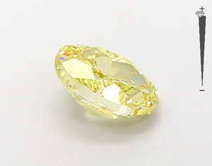 5CT เพชรที่ใช้ในห้องปฏิบัติการขนาดใหญ่1กะรัต IGI ได้รับการรับรองคุณภาพสูงสีเหลืองเพชร CVD ห้องปฏิบัติการทรงวงรีเพชร HPHT - Product Image 4