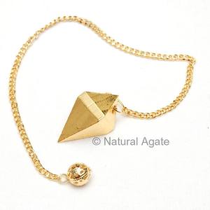 Pendules en cuivre noir en spirale, artisanat en pierres semi-précieuses |   Fournisseur et grossiste de pendules en métal - Product Image 6