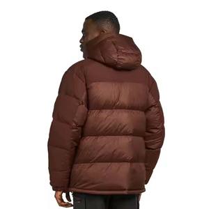 Veste pour hommes vestes pour hommes Outdoor Light Warm Feather Custom Logo Puffer Padding Men Quilted Winter puffer jacket shine fabric - Product Image 6