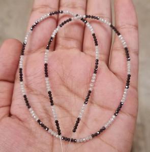 Cuentas de moissanita facetadas de grado AAA, piedra blanca y negra de 3mm, fabricación de joyas de Hip Hop personalizadas, ¡para diseños únicos! - Product Image 4