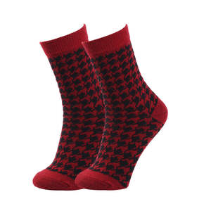 ถุงเท้าลายทีม Houndstooth สำหรับถุงเท้าแฟชั่นลำลองสไตล์คลาสสิกถุงเท้าถักสไตล์เวียดนามขายส่ง - Product Image 3