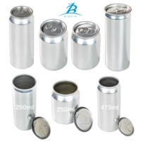 Boîtes de boisson vides en aluminium de 250ml / 330ml / 500ml pour boissons énergisantes, boissons gazeuses et emballages de bière